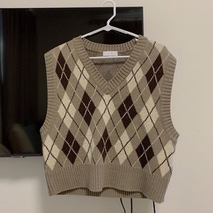 Oak+Fort argyle sweater vest